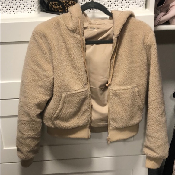 teddy bear jacket pacsun